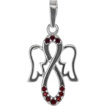 Přívěsek Český granát přívěsek stříbrný 141509