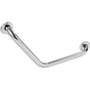 NOVASERVIS Držadlo Novaservis, 400x400 mm, úhlové, s krytkami, bílá, R66404,44 R66404,44