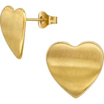 Náušnice Náušnice Curved Hearts Gold 1523