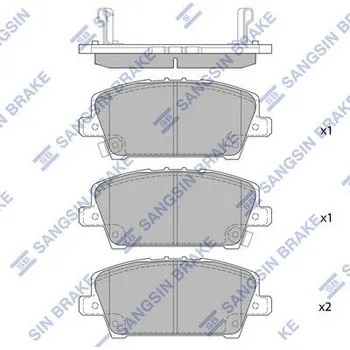 Brzdová destička Sada brzdových destiček, kotoučová brzda Hi-Q SP1569