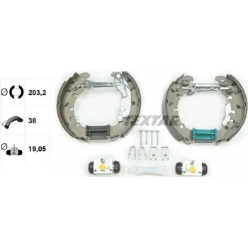 Brzdová čelist Sada brzdových čelistí TEXTAR 84065300