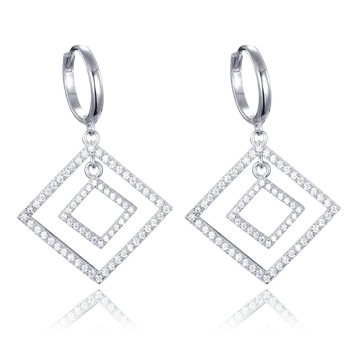 Náušnice Zlatnictví Helios Výrazné stříbrné náušnice