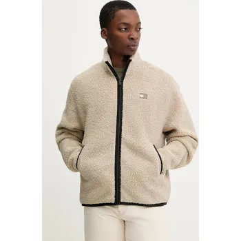 Dámská mikina Fleecová mikina Tommy Jeans DM0DM22345 béžová 08X, vel. XXL