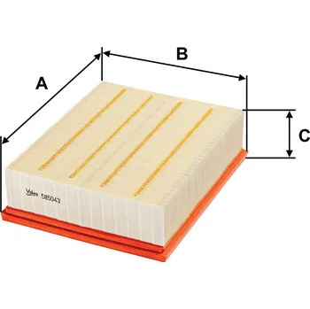 Filtr do auta Vzduchový filtr VALEO 585043