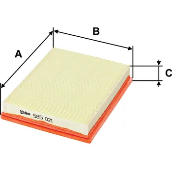 Filtr do auta Vzduchový filtr VALEO 585021