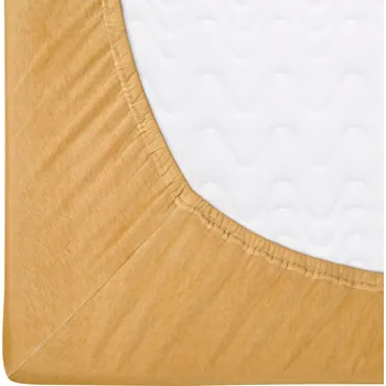 Prostěradlo Prostěradlo s gumou 90x200 jersey hořčicové