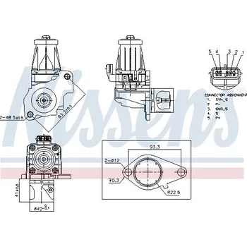 Ventil palivového systému AGR-Ventil NISSENS 98405