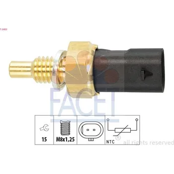 Čidlo automobilu Snímač, teplota chladiva FACET 7.3403