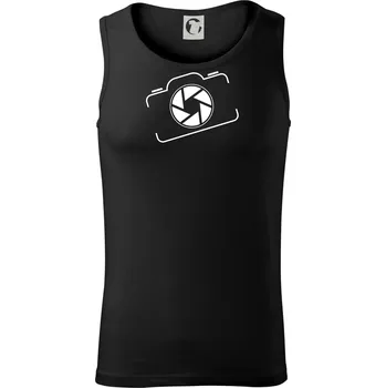 Zrcadlovka obrys - Tílko pánské Core - XL ( Černá )