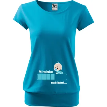 Těhotenské tričko - Načítání Chlapeček Barva: Fialová, Velikost: XL