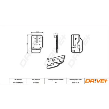 Hydraulický filtr Sada hydraulického filtru, automatická převodovka Dr!ve+ DP1110.14.0002