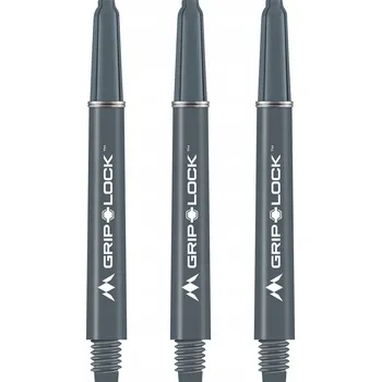 Násadky Shafty Mission Darts GripLock Střední Šedé