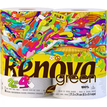 Utěrka Papírové utěrky celulóza Renova v balení 2 ks bílé