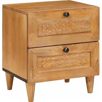 Noční stolek VidaXL Noční stolek se zásuvkou Světle hnědá 40 x 33 x 46 cm