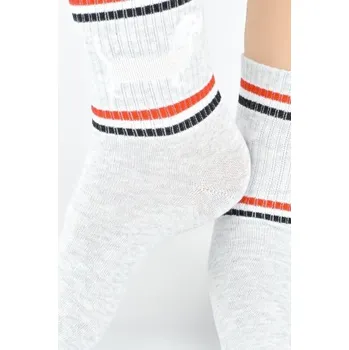 Dámské ponožky Dámské ponožky Noviti SB153 - jezevčík Světle šedá 39-42