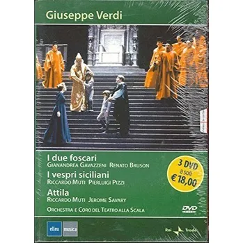 Dva Foscariové. Sicilské nešpory. Attila (smíšená edice). 3 DVD