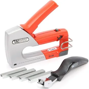 Zahradní dekorace Ruční kovová sešívačka Tacwise 0889 Z1-53 s 200 sponkami a odstraňovačem spon, používá sponky typu