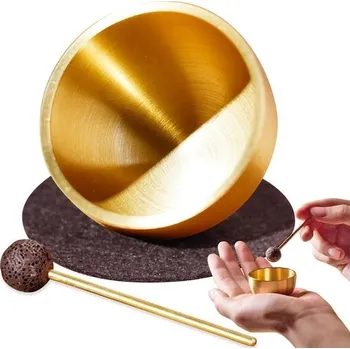 Perkuse Tibetská zpívající mísa, meditační zpívající mísa, zpívající mísa, sada malých zpívajících misek s