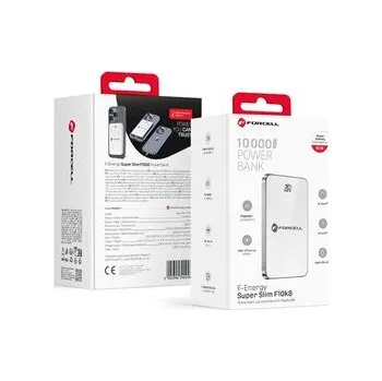 Pouzdro na mobilní telefon Powerbanka kompatibilní s MagSafe Forcell F-Energy SuperSlim F10K8 QC4.0 PD3.0 15 W 10 000 mAh bílá - Forcell + zdarma možnost vyzkoušet a vrátit zboží do 30 dní
