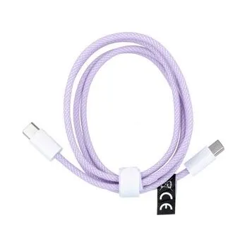 Kabel USB‑C – USB‑C PD QC3.0 3A 60W 1 m fialový (C263) - OEM + zdarma možnost vyzkoušet a vrátit zboží do 30 dní