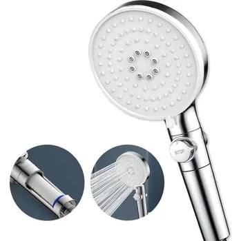 Sprchová hlavice Ruční sprchová hlavice s 5 režimy proudu, sprchová hlavice Junvaia pro úsporu vody a zvýšení tlaku,