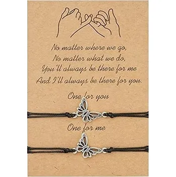 Náramek 2ks Náramky přátelství Přátelství na dálku Párové náramky Slib Sladké náramky pro dámy Nejlepší