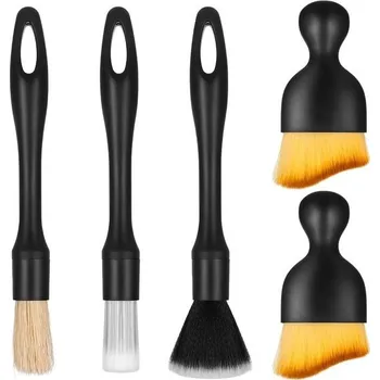 Sada kartáčů na čištění automobilů lafo, 5dílná sada kartáčů na detailing auta, měkký kartáč na