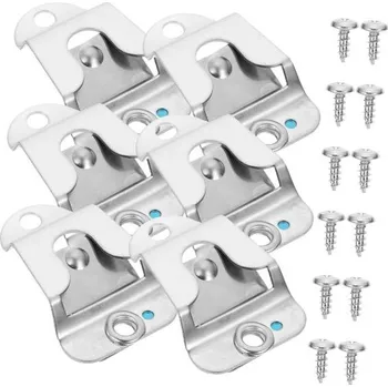 UPKOCH 6 kusů nerezových klipů na mikrofon