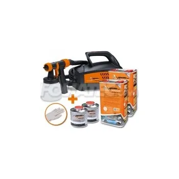 Auto-moto FOLIATEC Pro systém pro lakování dipem s kompresorem Wagner – modrá metalická matná 10l + 1l