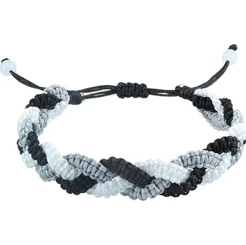 Náramek Náramek pro štěstí Lolileo černo-bílý