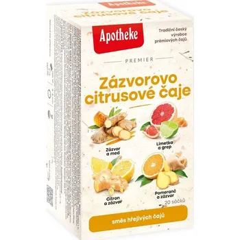 Nápoj Apotheke Apotheke čaj Zázvorovo-citrusové 4v1 20 sáčků