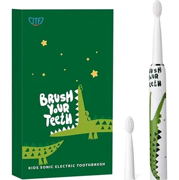 Elektrický zubní kartáček JTF J20C Krokodýl, nahradní hlavice 2 ks