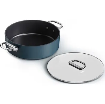 Hrnec JOSEPH JOSEPH Space – nízký hrnec se skládacími uchyty s poklicí 28 cm