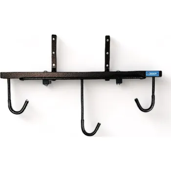 stojan na kolo Nástěnný držák na kola s háky a odkládací plochou KACERLE KS-160 pro 3 kola