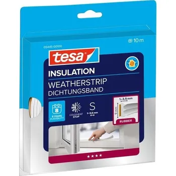 Tesa INSULATION Těsnicí páska S – Samolepicí pryžové těsnění pro izolaci spár v oknech a dveřích –