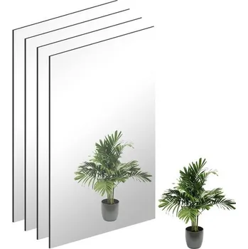 Zrcadlo 4 kusy nástěnných zrcadel, samolepicích skleněných zrcadel, dekorativních, HD, nástěnných zrcadel,