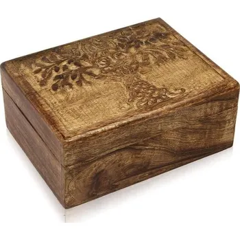 Zahradní dekorace Skvělý dárek k narozeninám, ručně vyrobená, dekorativní dřevěná šperkovnice, strom života,