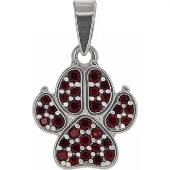 Přívěsek Český granát přívěsek stříbrný 141469