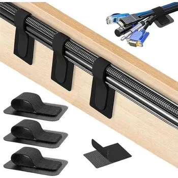 Zahradní nábytek Stůl na správu kabelů, ultra přilnavý, pojme 15 kabelů, 30 nastavitelných dlouhých kabelových