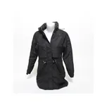 Dámský černý kabát s kapucí vel. XS