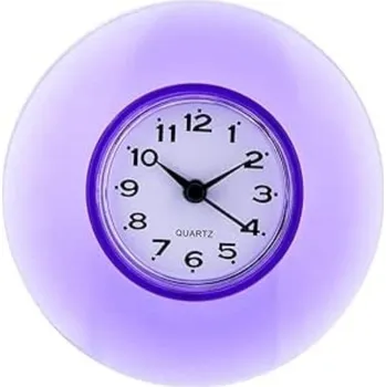 Hodiny DEWIN Mini nástěnné hodiny roztomilé koupelnové kuchyňské zrcadlo s přísavkou nástěnné hodiny mini