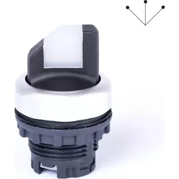 tlačítko NOARK 105683 Ex9P1 S3I w Hlavice přepínače třípolohová, s aretací, prosvětlená, čirá (NOARK 105683 Ex9P1 S3I w)