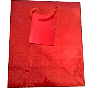 Dárková taška papírová 34x26x8 cm - zlatá Varianta: červená