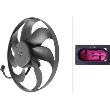 Chladič motoru Větrák, chlazení motoru HELLA 8EW 366 420-311