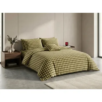 Mikroplyšové povlečení KELVIO zelené Rozměr povlečení: 70 x 90 cm | 140 x 200 cm, 140x200 / 70x90 cm, 200x220 + 2 polštáře 70x90 cm