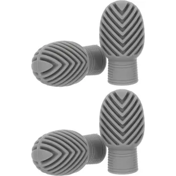 Příslušenství pro bicí nástroj IFundom 4dílné šedé silikonové tlumiče pro bicí, tlumič pro paličky, náhradní příslušenství pro