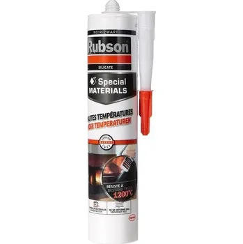 Těsnicí hmota/složka Rubson, vhodná pro vysoké teploty, 280 ml, černá