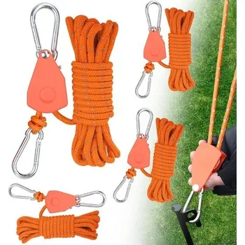 Kompresor 4mm reflexní kotevní lana s napínačem