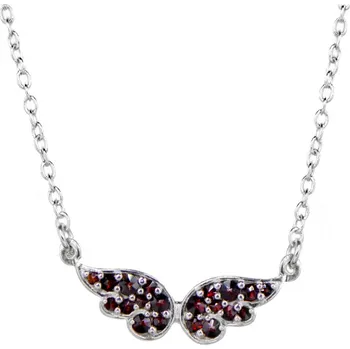 Náhrdelník Český granát náhrdelník stříbrný 170923