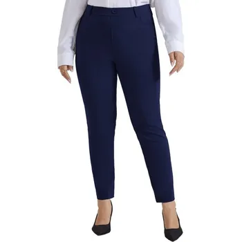 Dámské kalhoty Dámské kalhoty Hanna Nikole 18W modré